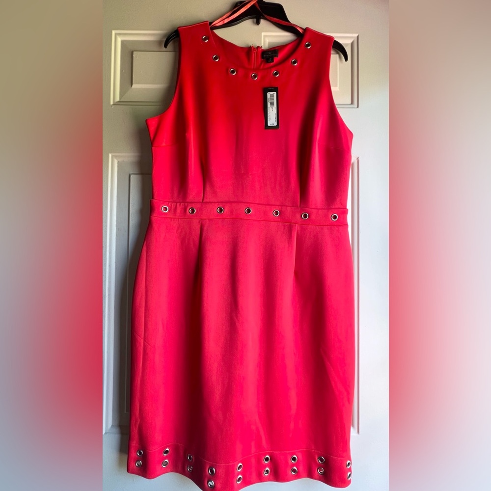 Worthington Red Sheath Mini Dress Sleeveless
